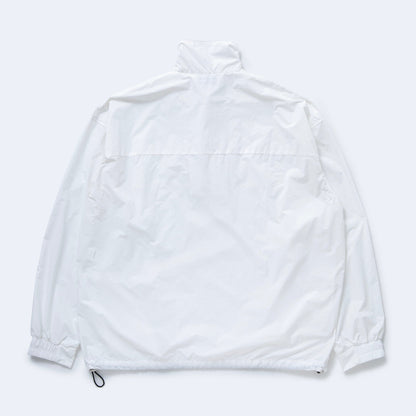 NYLON PULL OVER ZIP UP SHIRT #WHITE [TTT-2023AW-SH01]