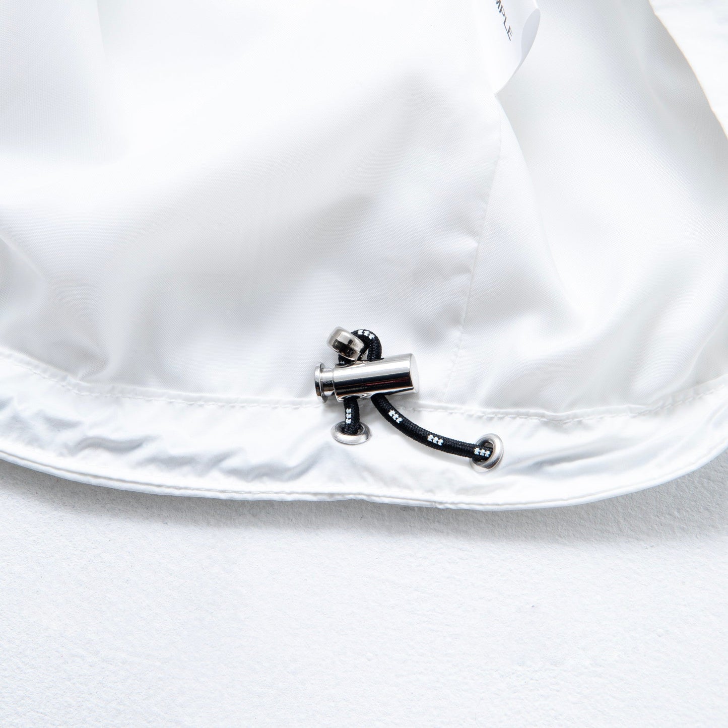 NYLON PULL OVER ZIP UP SHIRT #WHITE [TTT-2023AW-SH01]