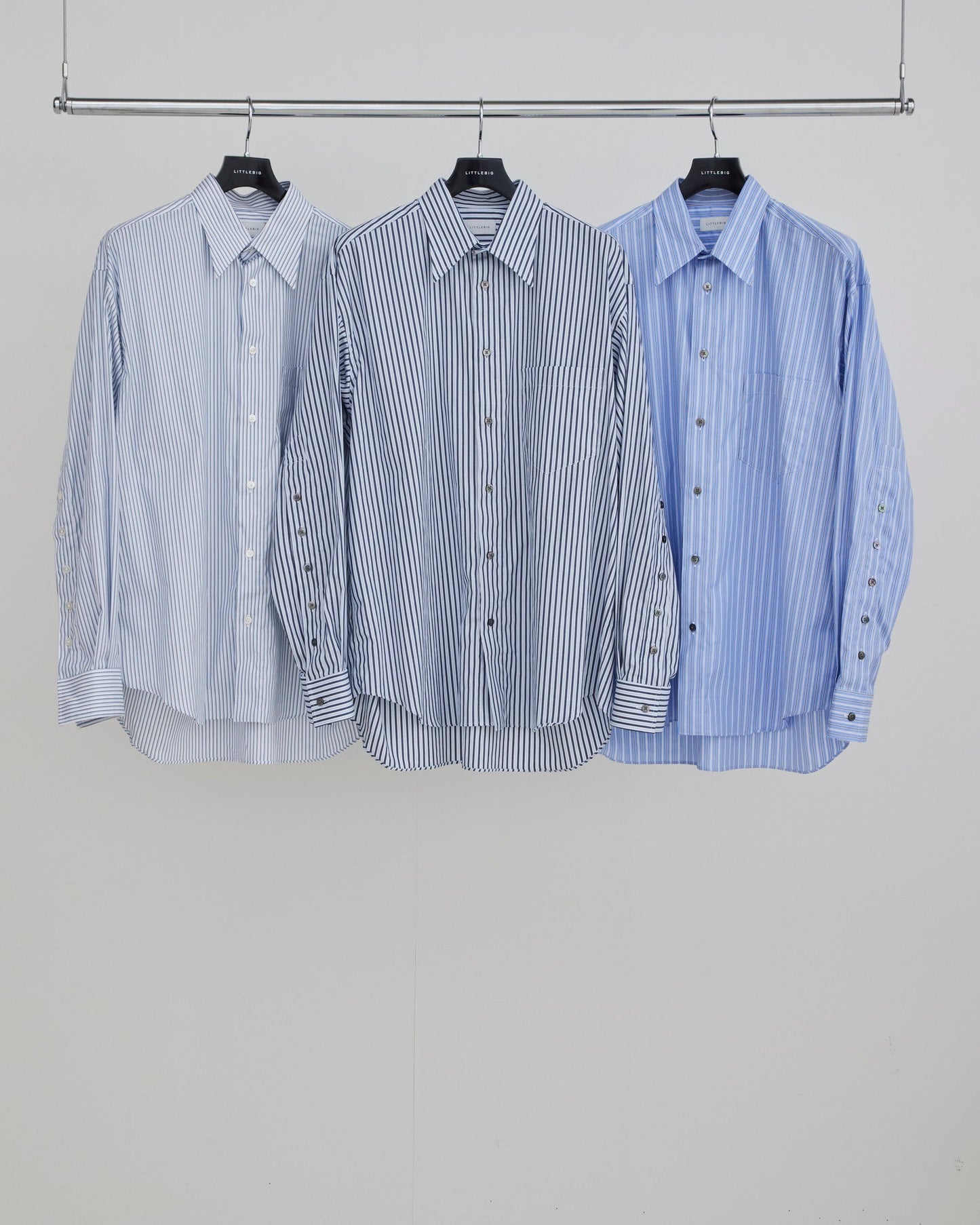 STRIPE OPEN SH #NAVY [LB231-SH08]