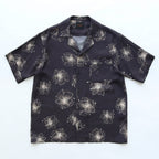 HAWAIIAN H/S SHIRT #BLACK/CREAM [TI4009]