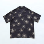 HAWAIIAN H/S SHIRT #BLACK/CREAM [TI4009]