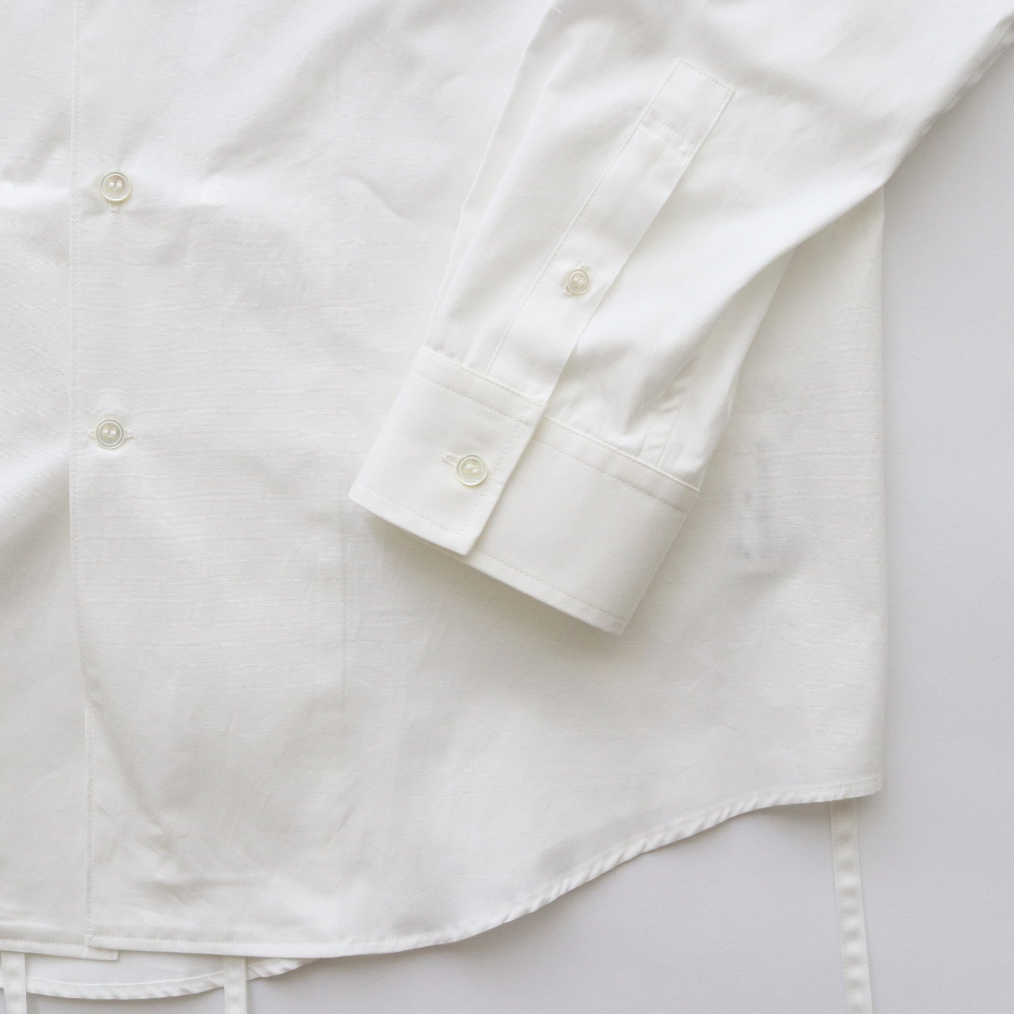 THE KIMONO BREASTED SHIRT #WHITE [S23SS01SH-C]