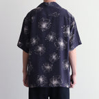 HAWAIIAN H/S SHIRT #BLACK/CREAM [TI4009]