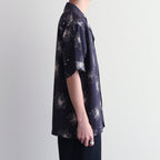 HAWAIIAN H/S SHIRT #BLACK/CREAM [TI4009]