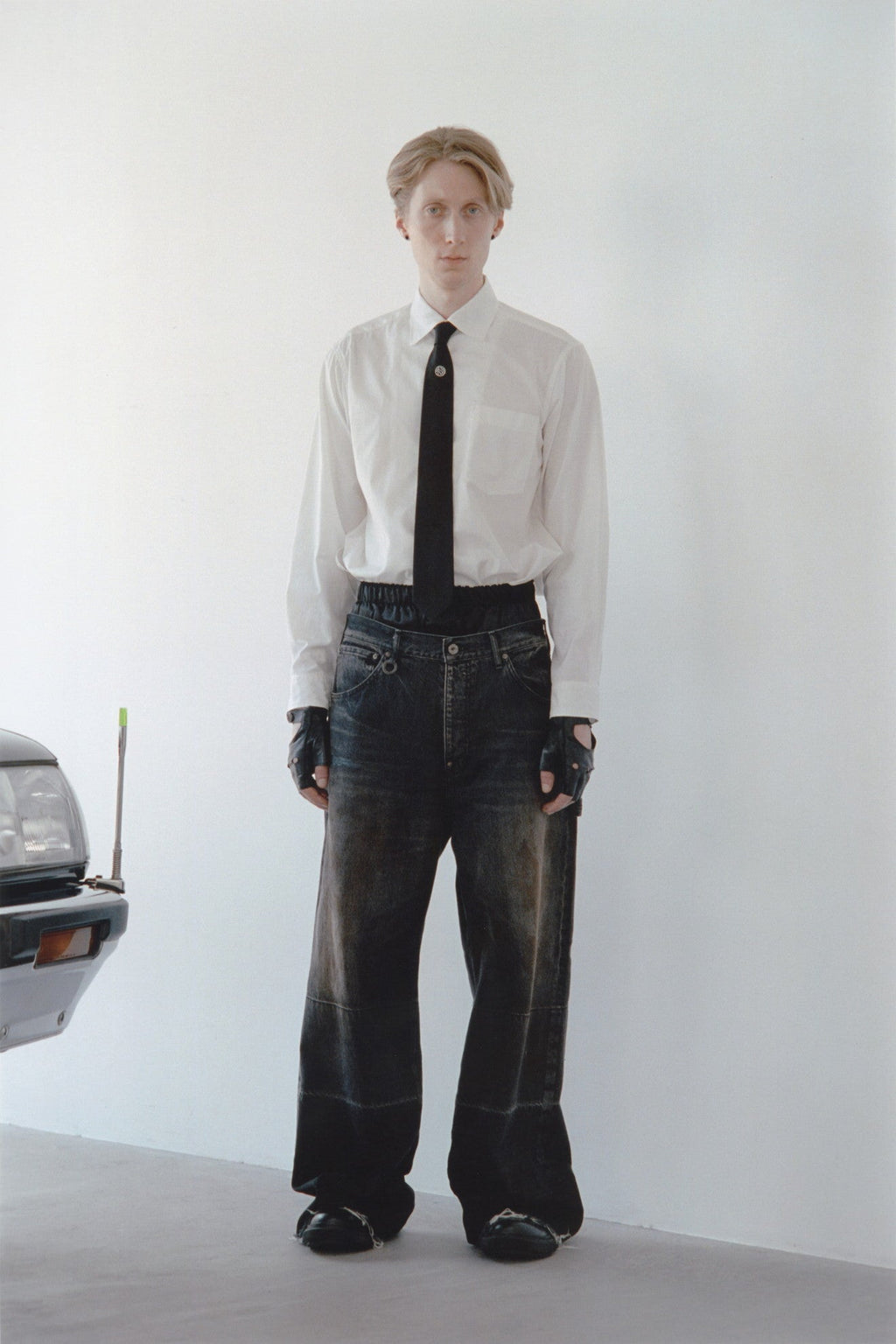 THE KIMONO BREASTED SHIRT #WHITE [S23SS01SH-C]