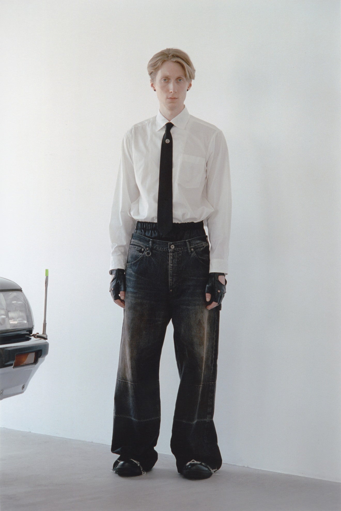 THE KIMONO BREASTED SHIRT #WHITE [S23SS01SH-C]